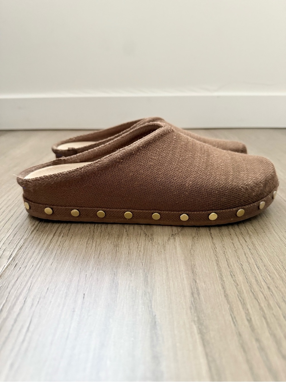 Rothy’s Studded Casual Clogs Cinnamon Brown 9 - Picture 3 of 10